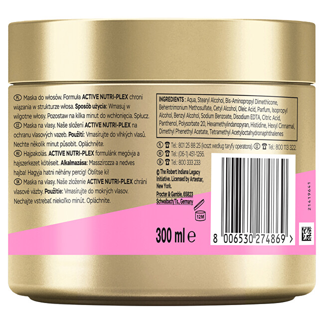 Pantene Hair mask Love Pro-V Keratin Protect Mask 300 ml 300ml &scaron;ampūnas