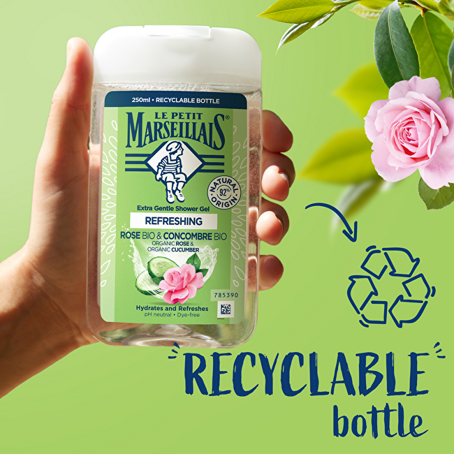 Le Petit Marseillais Bio Rose & Bio Cucumber Shower Gel 250ml Moterims