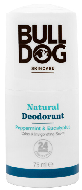 Bulldog Natural roll-on deodorant ( Natura l Deodorant Peppermint & Eucalyptus Crisp & Invigo rating Scent) 75ml Vyrams