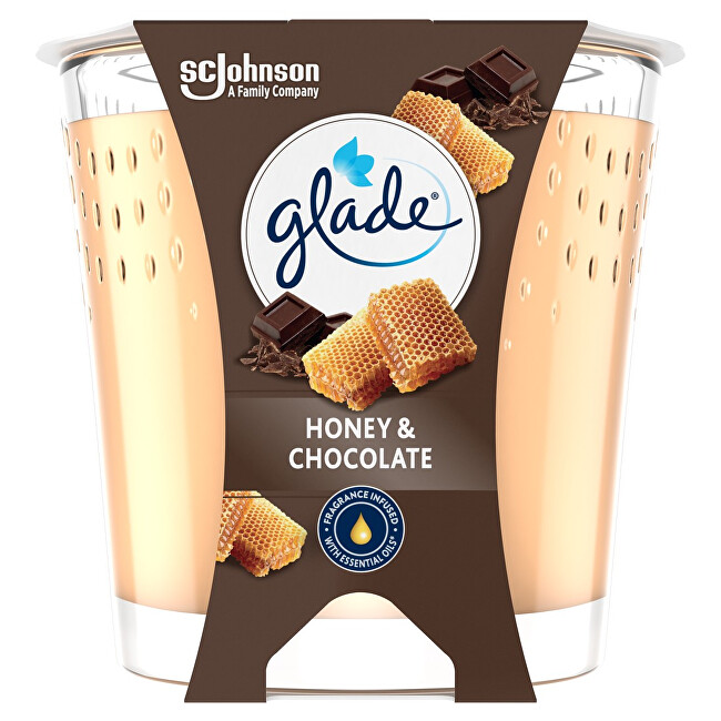 Glade Honey & Chocolate scented candle 112 g kvepianti žvakė