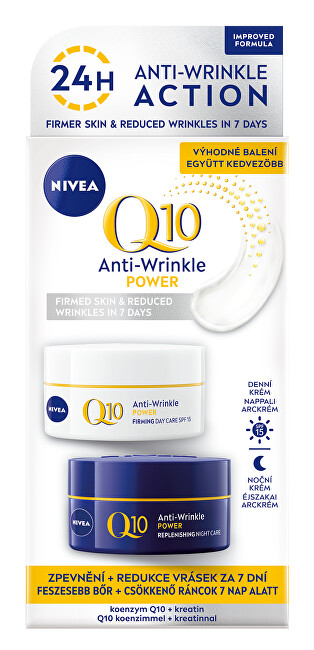 Nivea Q10 Power anti-wrinkle day and night care kit vietinės priežiūros priemonė