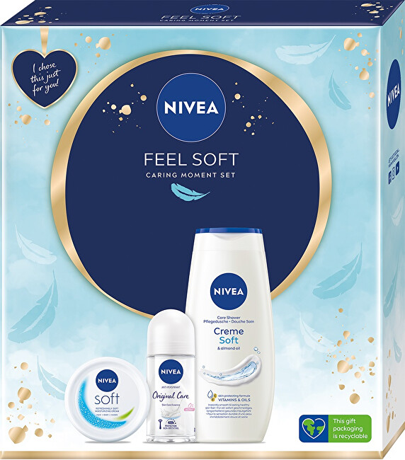Nivea Feel Soft body care gift set Moterims