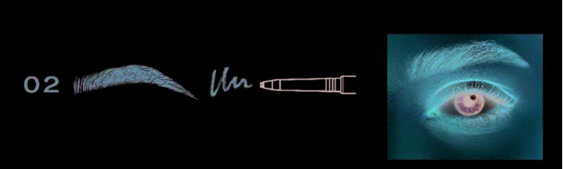 RefectoCil Waterproof eyebrow pencil Full Brow Liner 02 medium brown antakių pie&scaron;tukas