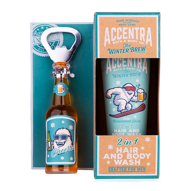 Accentra Men`s Collection Winter Edition Set - D&aacute;rkov&aacute; sada s otv&iacute;r&aacute;kem Vonios ir du&scaron;o priemonė Vyrams