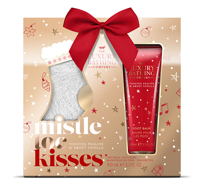 The Luxury Bathing Company Gift set with socks Praline & Vanilla 2 pcs Moterims