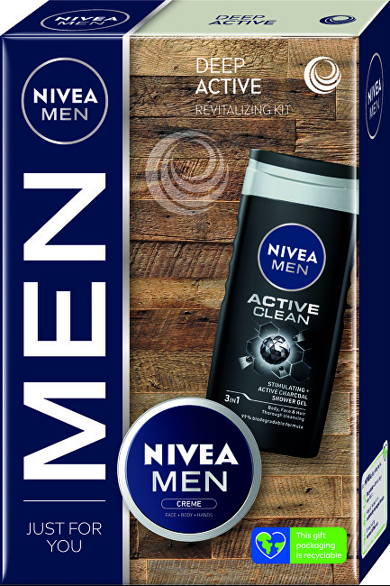 Nivea Deep Active body care gift set Vyrams