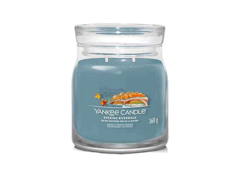 Yankee Candle Aromatic candle Signature glass medium Evening Riverwalk 368 g Unisex