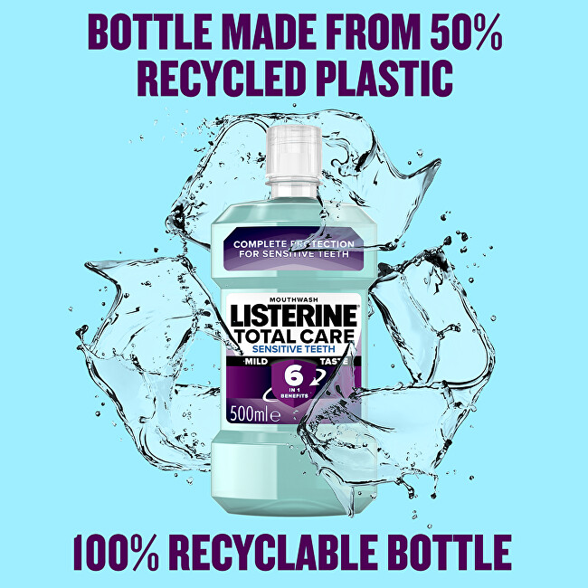 Listerine Complete care mouthwash for sensitive teeth Total Care Sensitiv e Teeth 500ml Dantų emalį stiprinanti priemonė