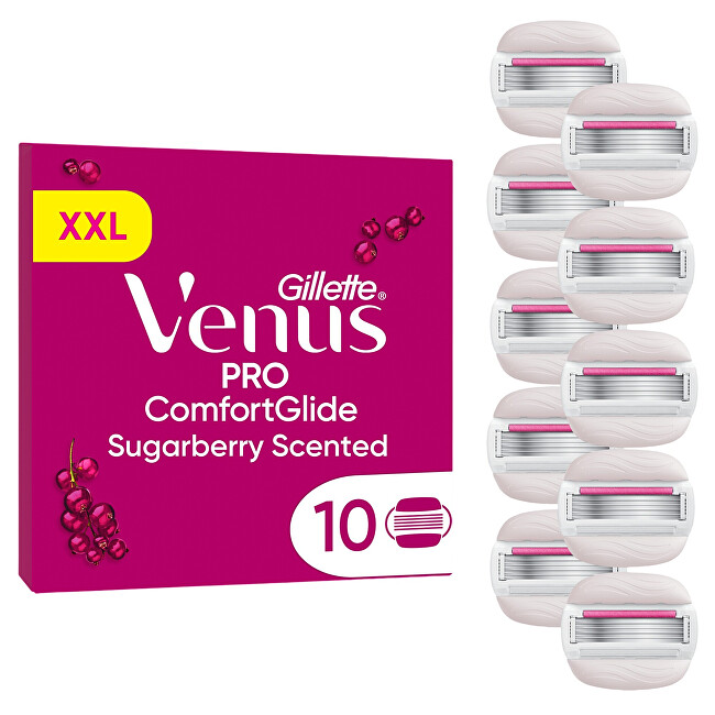 Gillette ComfortGlide Sugarberry replacement heads 10 pcs skustuvo galvutė