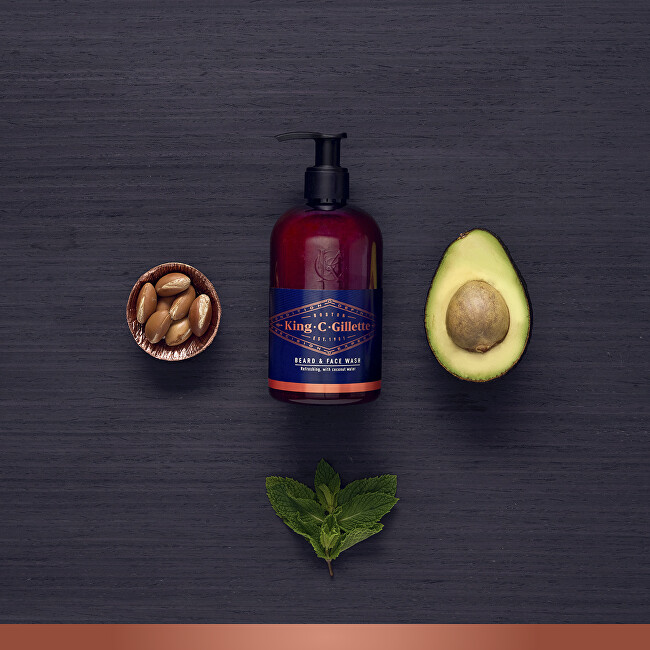 Gillette Beard shampoo and face King (Beard & Face Wash) 350 ml 350ml Vyrams