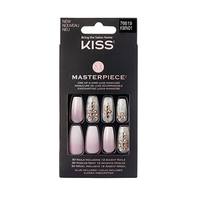 Kiss Adhesive nails Masterpiece Nails Kitty Gurl 30 pcs priemonė nagams