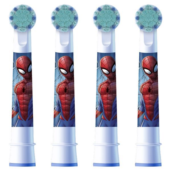 Oral B Spare head EB 10-4 Kids Spiderman 4 pcs dantų &scaron;epetėlis