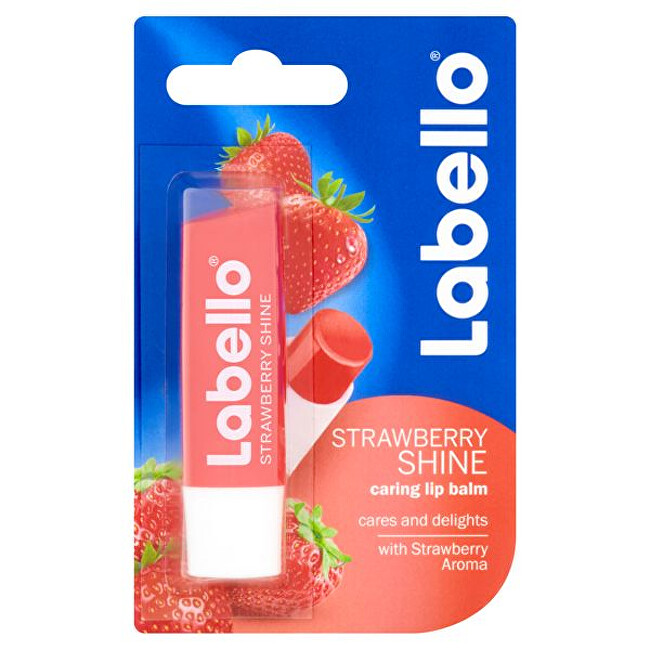 Labello Strawberry Shine Caring Lip Balm 4.8 g Moterims