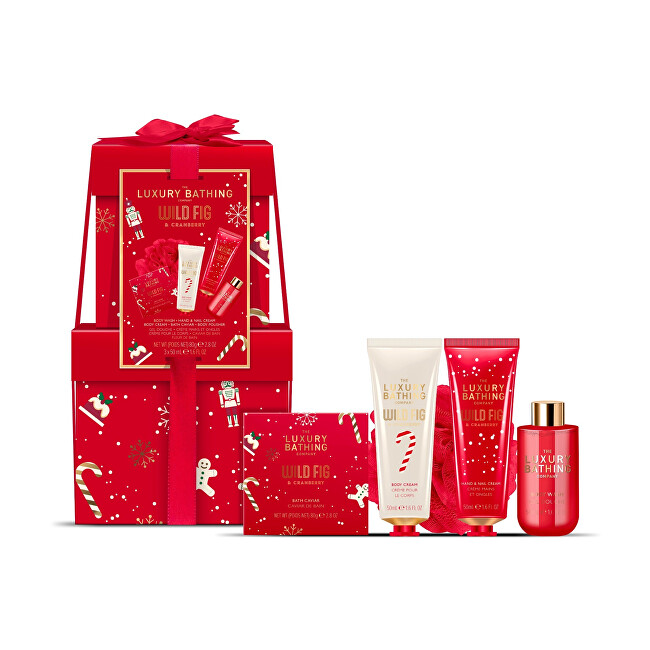 Grace Cole Fig & Cranberry Body Care Gift Set 5 pcs Vonios ir du&scaron;o priemonė Moterims