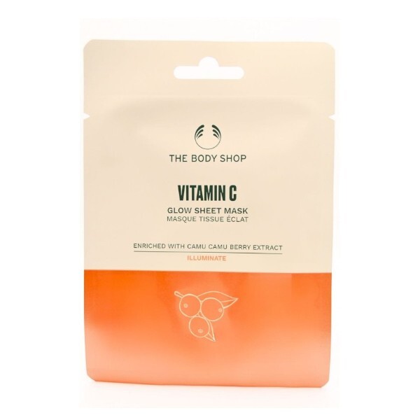 The Body Shop Brightening moisturizing face mask Vitamin C (Glow Sheet Mask) 18 ml 18ml Moterims