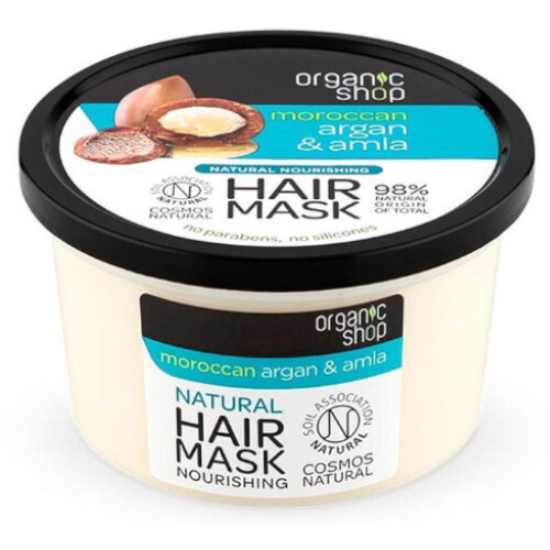 Organic Shop Nourishing Moroccan Argan & Amla ( Natura l Nourish ing Hair Mask) 250 ml 250ml Moterims