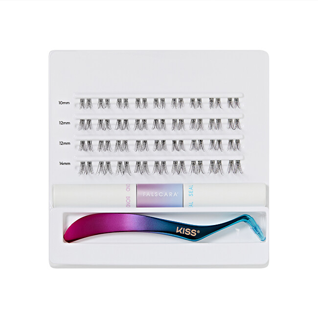 Kiss Falscara Eyelash - Starter Kit 01 blakstienų tu&scaron;as