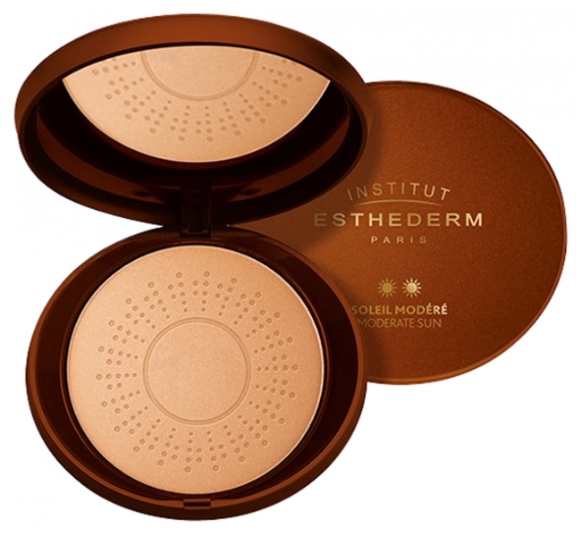 Institut Esthederm Compact powder with Moderate Sun protection ( Protective Sun Powder) 15 g Moterims