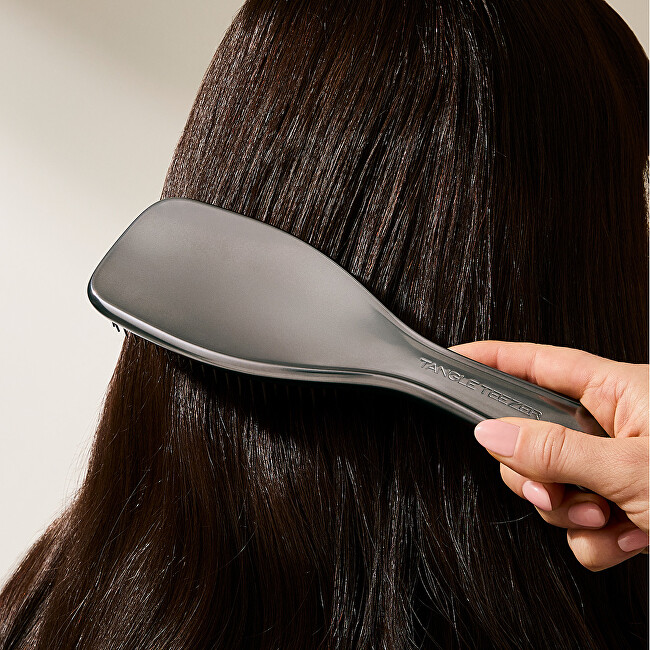 Tangle Teezer Ultimate Detangler Chrome Midnight Silver hair brush plaukų &scaron;epetys