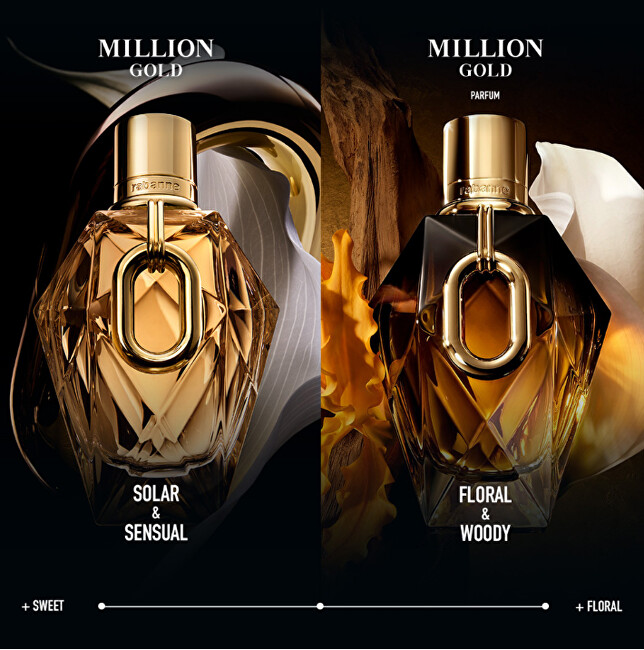 Rabanne Million Gold For Her Parfum - parf&eacute;m 90ml kvepalai Moterims
