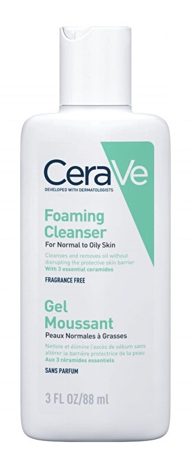 CeraVe Cleansing Foaming Gel for Normal to Oily Skin (Foaming Cleanser) 236ml makiažo valiklis