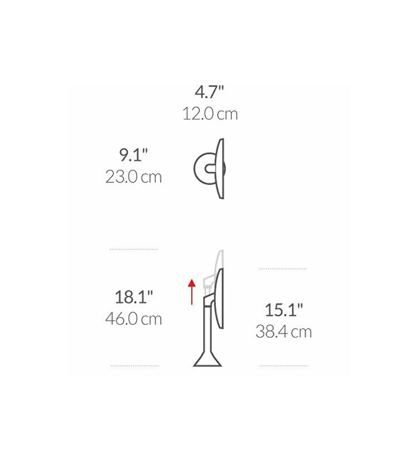 Simplehuman Cosmetic mirror with Sensor Touch control veidrodis