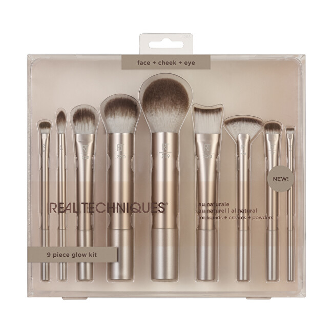 Real Techniques Au Naturale Cosmetic Brush Set teptukas