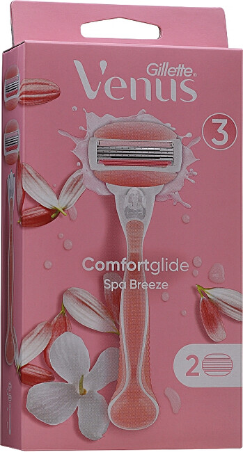 Gillette Venus Comfort Glide Spa Breeze shaver + 2 heads Moterims