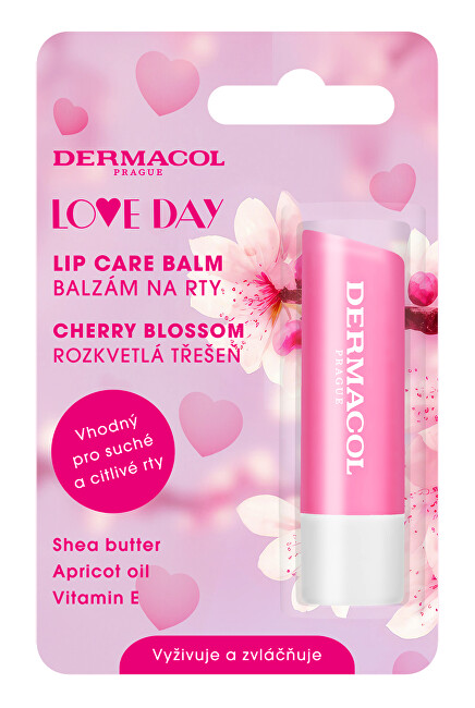 Dermacol Cherry Love Day Nourishing Lip Balm (Lip Care Balm) 4.8 g Moterims