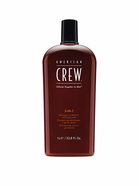 American Crew Multifunction product for hair and body (3-in-1 Shampoo, Conditioner And Body Wash) 1000 ml plaukų balzamas