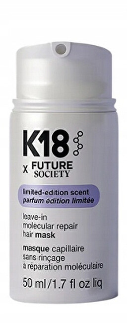 K18 Future Society Leave-In Molecular Hair Mask 50 ml 50ml atstatomoji plaukų priežiūros priemonė