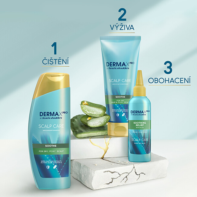 Head & Shoulders Anti-dandruff rinsing cream for the scalp with aloe DERMAxPRO by Head & Shoulders (Rinse Off Balm) 1 145ml atstatomoji plaukų priežiūros priemonė