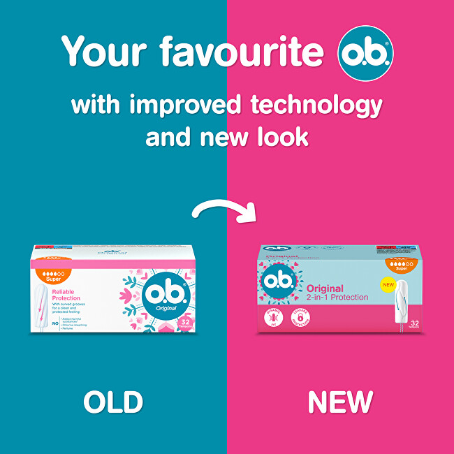 o.b. Original Super Tampons 32 ks Intymios higienos priemonė