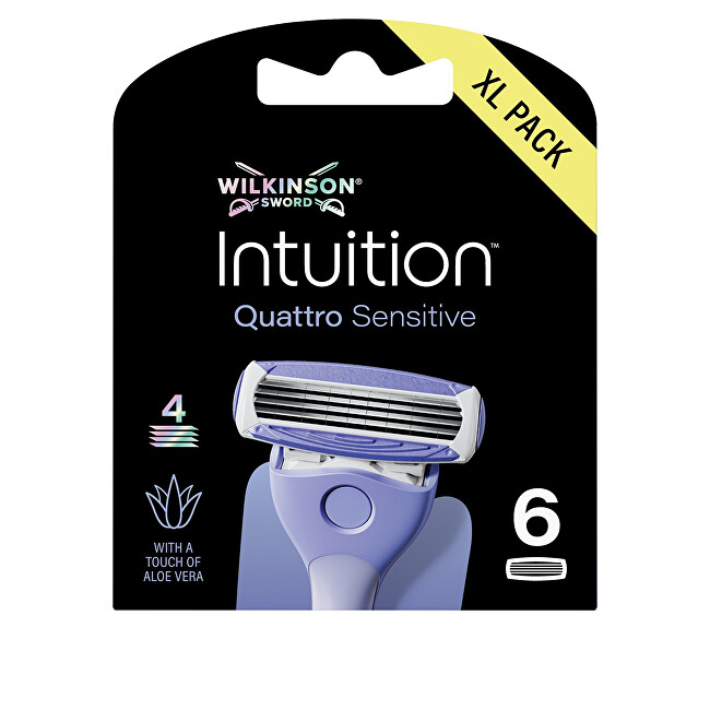 Wilkinson Sword Wilkinson Intuition Quattro Sensitive replacement heads 3 ks skustuvo galvutė