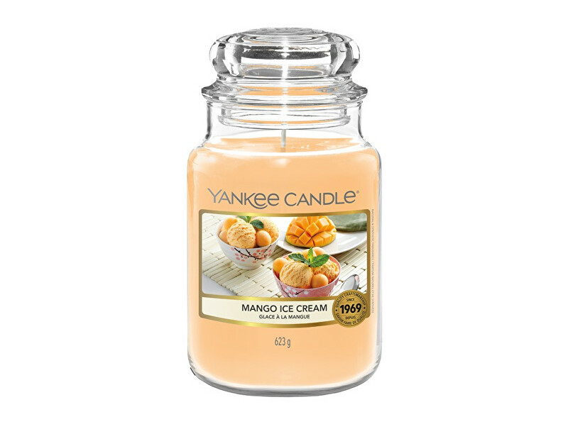 Yankee Candle Aromatic candle Classic large Mango Ice Cream 623 g Unisex