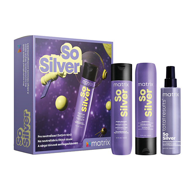 Matrix Gift set neutralizing yellow tones So Silver Moterims