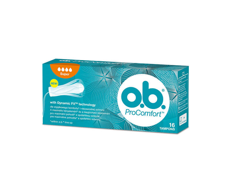 o.b. Super tampons ProComfort 16 pcs Intymios higienos priemonė