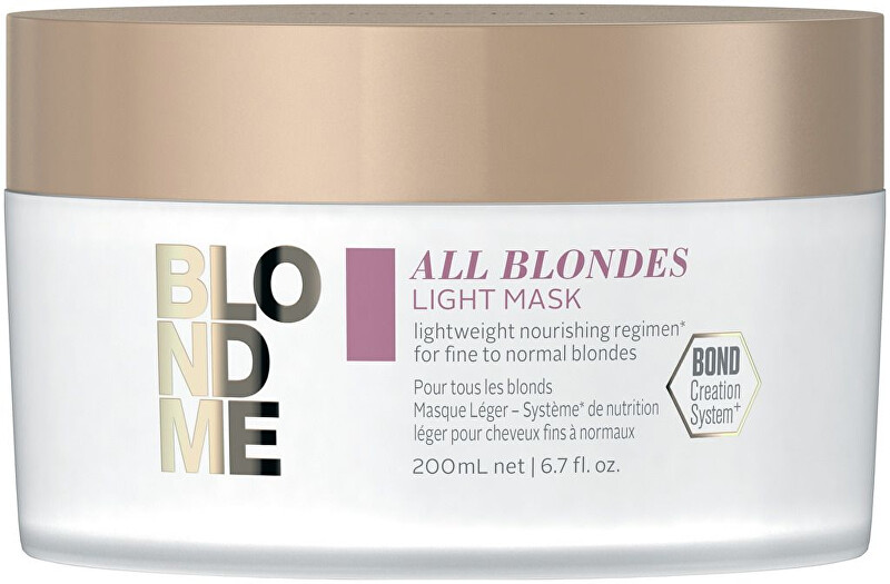 Schwarzkopf Professional Light nourishing mask for fine and normal blonde hair All Blonde with ( Light Mask) 200 ml 200ml Moterims
