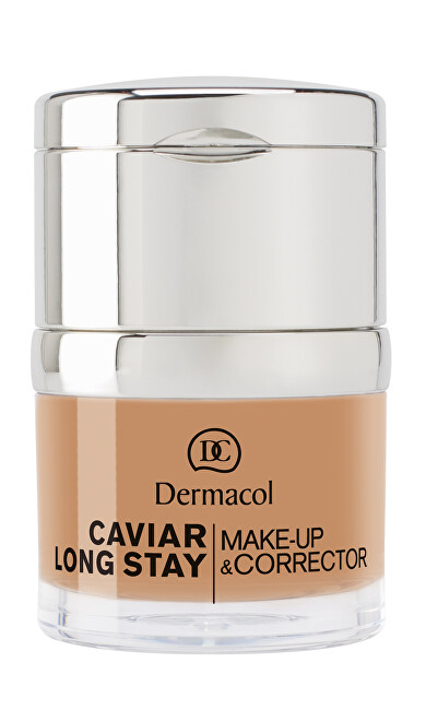 Dermacol Long-lasting make-up with extracts of caviar and advanced corrector (Caviar Long Stay Make-Up & Corr 3 Nude 30ml makiažo pagrindas