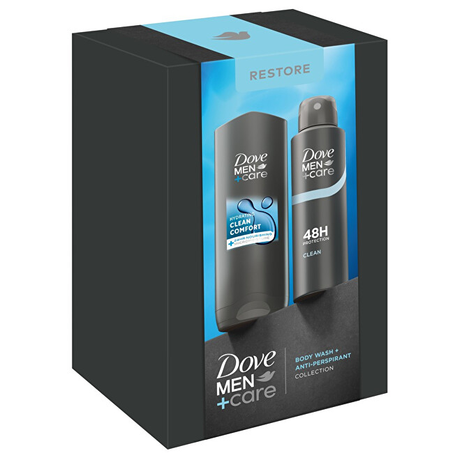 Dove Men Restore Gift Set - D&aacute;rkov&aacute; sada Vonios ir du&scaron;o priemonė Vyrams