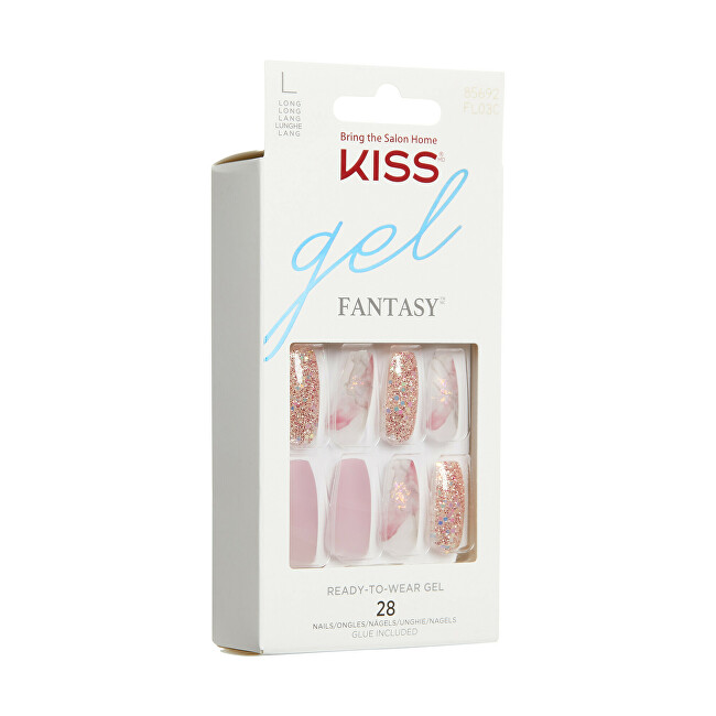 Kiss Glue-on nails Glam Fantasy Nails - Dreams 28 pcs priemonė nagams