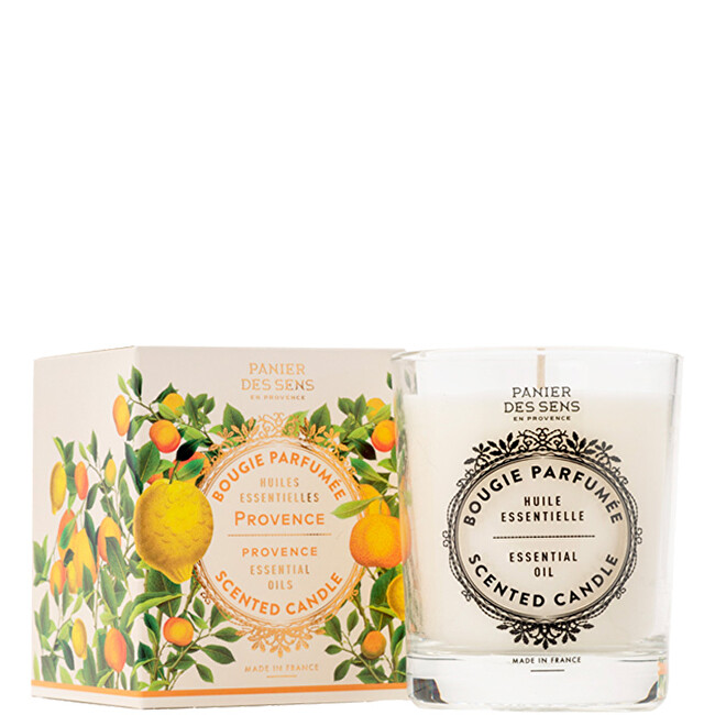 Panier des Sens Decorative scented candle in glass Extra-gentle Provence (Scented Candle) 180 g kvepianti žvakė