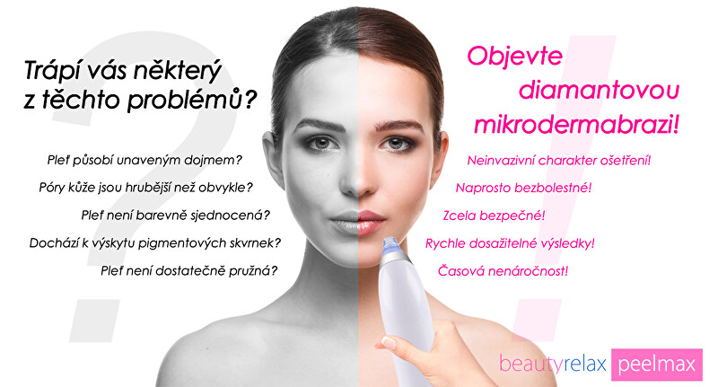 BeautyRelax Cosmetic device for skin abrasion Peelmax makiažo valiklis