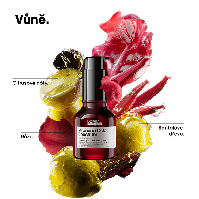 L'Or&eacute;al Professionnel Leave-in serum for colored hair Vitamino Color Spectrum (Professional Glass Shine Serum) 30ml atstatomoji plaukų priežiūros priemonė