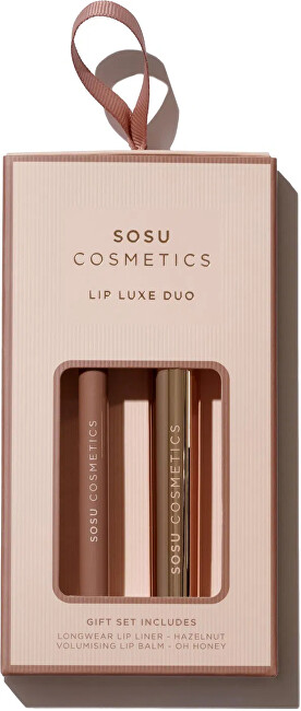 SOSU Cosmetics Gift set of Lip Luxe Duo Nude decorative cosmetics Moterims SOSU Cosmetics Gift set of Lip Luxe Duo Nude decorative cosmetics Moterims