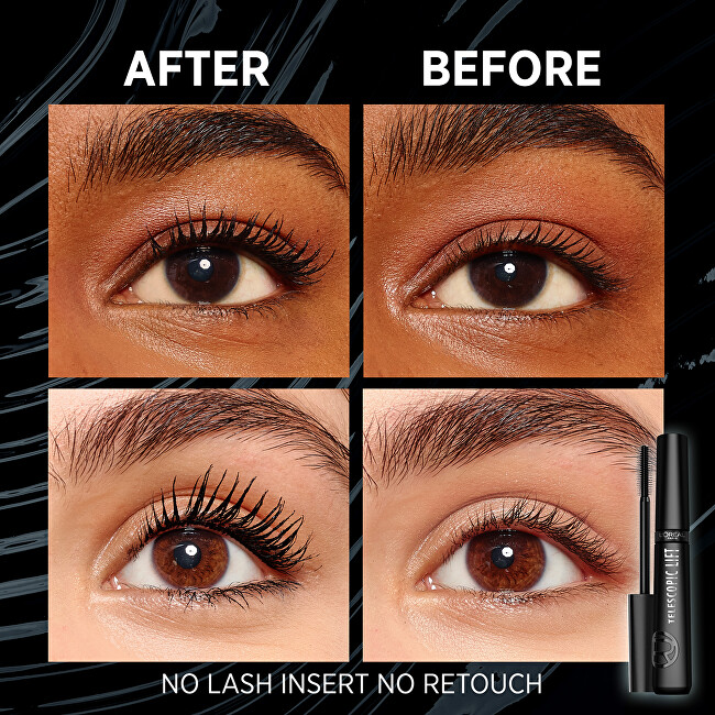 L&acute;Or&eacute;al Paris Mascara for eyelash curling Telescopic Lift (Mascara) 9.9 ml Extra Black 9.9ml blakstienų tu&scaron;as