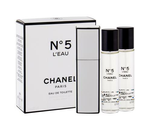 Chanel Chanel No. 5 L`Eau - EDT 20 ml (plniteln&yacute; flakon) + n&aacute;plň (2 x 20 ml) 20ml Moterims EDT