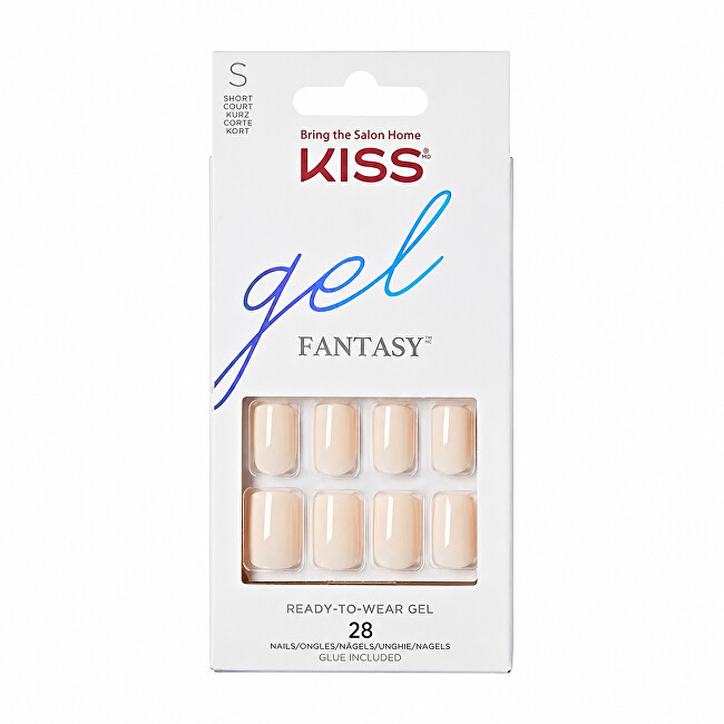 Kiss Gel Fantasy Nails 28 pcs. priemonė nagams