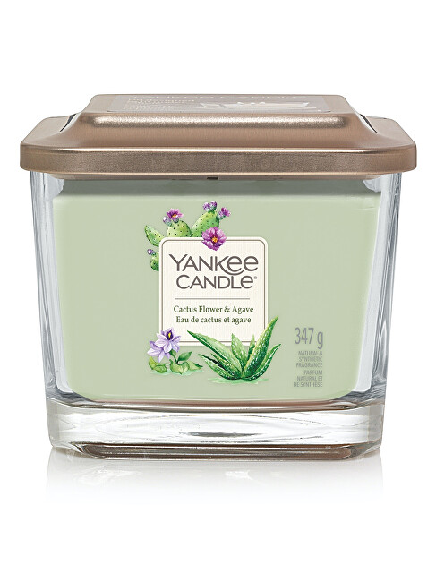 Yankee Candle Aromatic candle medium square Cactus Flower & Agave 347 g Unisex