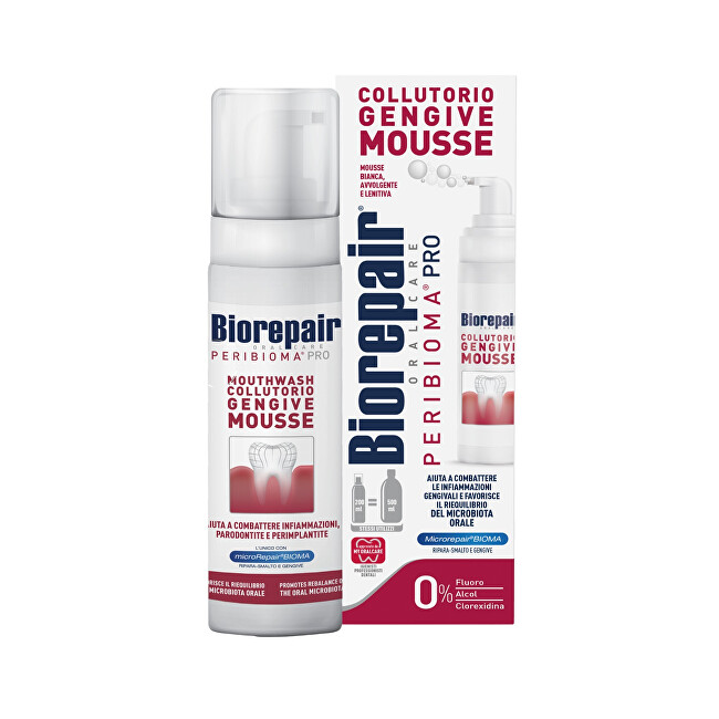 Biorepair Foaming mouthwash Peribioma Pro Mouthwash Dekoratyvinė kosmetika Unisex